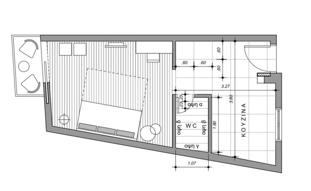 Cozy, Sunbathed, 30M2 Apartment Athena Bagian luar foto